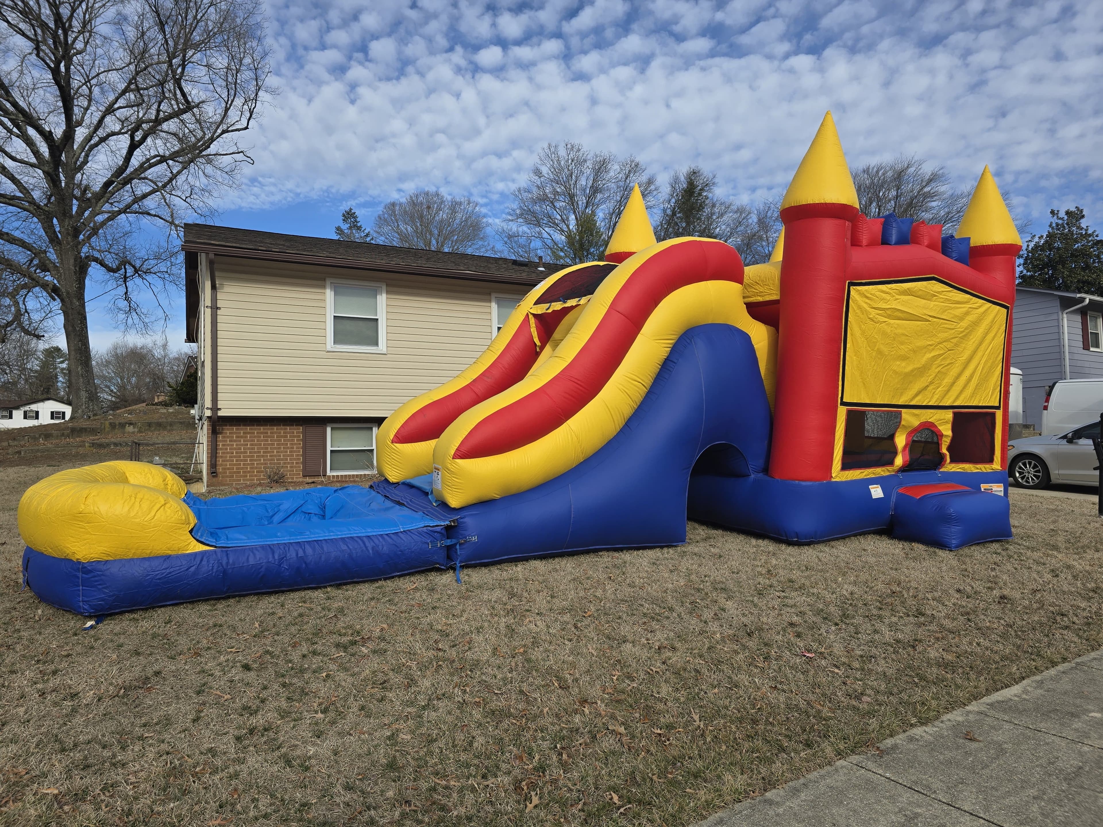 Combination Bounce House with Water Slide