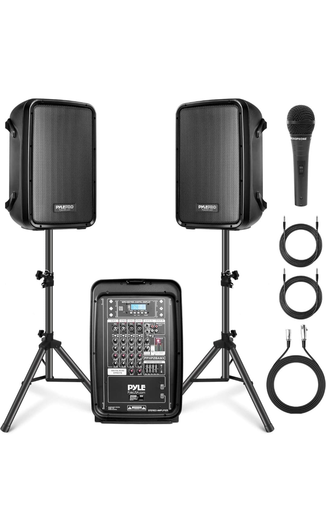 Double Speakers with Mixer